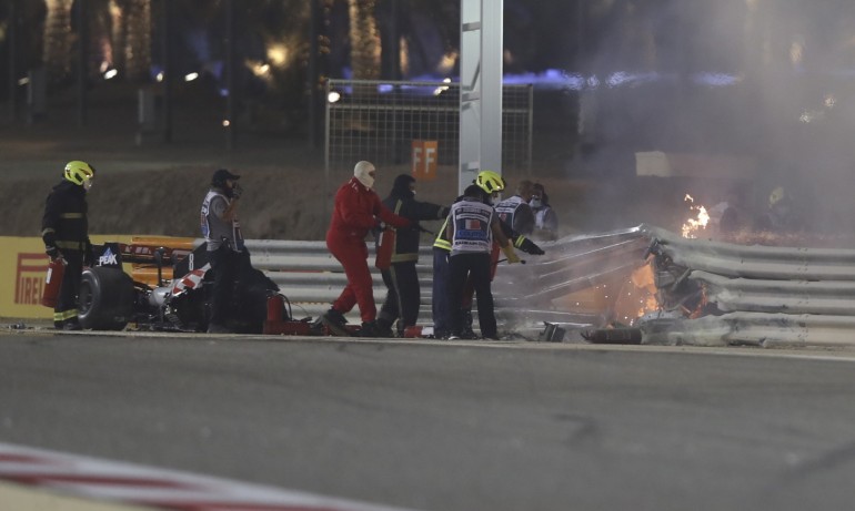 Жестока катастрофа на старта на надпреварата за Гран при на Бахрейн ( СНИМКИ И ВИДЕО) - Tribune.bg