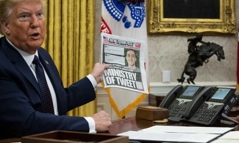 Туитър скри публикация на Тръмп – насърчавала насилието - Tribune.bg