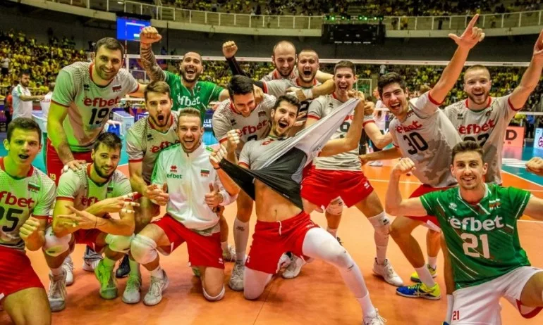 Групата на мъжкия национален отбор за турнира от Волейболната лига на нациите в Пловдив - Tribune.bg