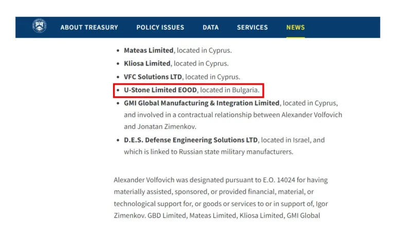 БГ фирма попадна в новите американски санкции - Tribune.bg