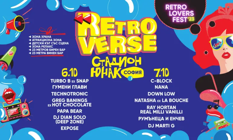Най-големият ретро музикален фестивал в София връща заряда на 90-те със C-Blocк, Technotronic и C-block - Tribune.bg