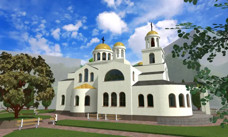 Строежът на православен храм Св. Серафим Софийски Чудотворец“ в жк