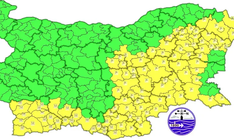 Жълт код за силен вятър в 16 области на страната - Tribune.bg