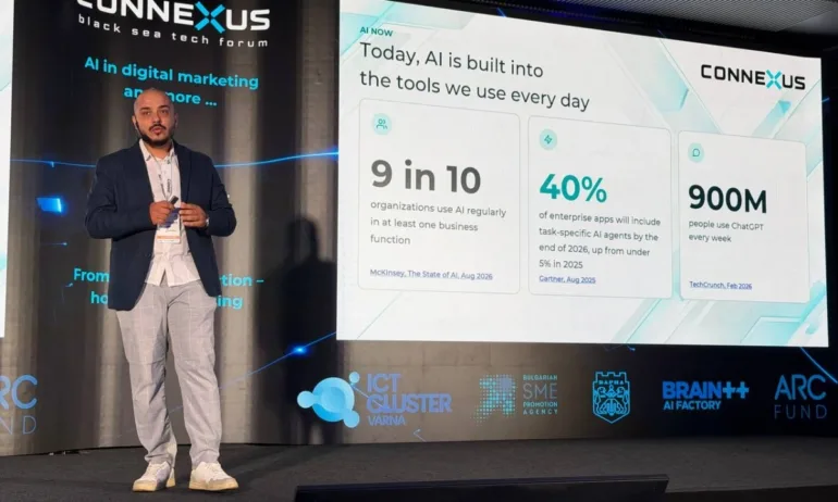 Александър Гошев от Netpeak Bulgaria говори за AI и бъдещето на маркетинга на CONNEXUS 2026 - Tribune.bg