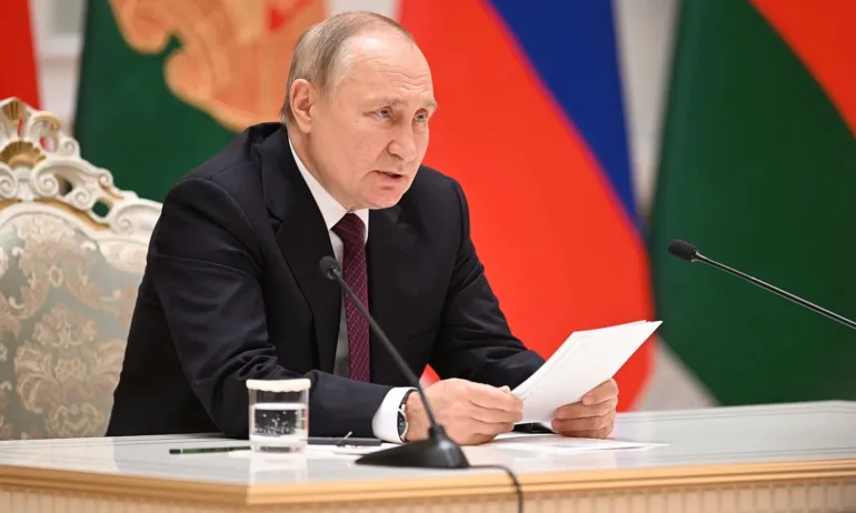 Президентът Владимир Путин заяви, че Русия иска да сложи край