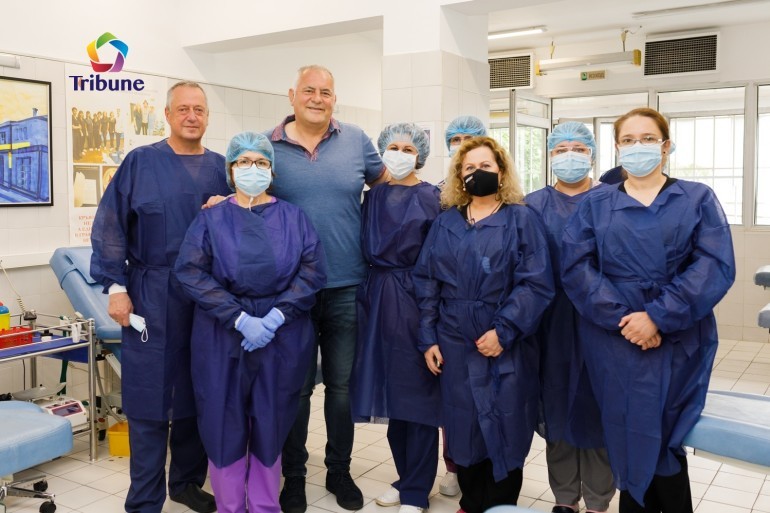 Екипът на ВМА с Даме Стойков