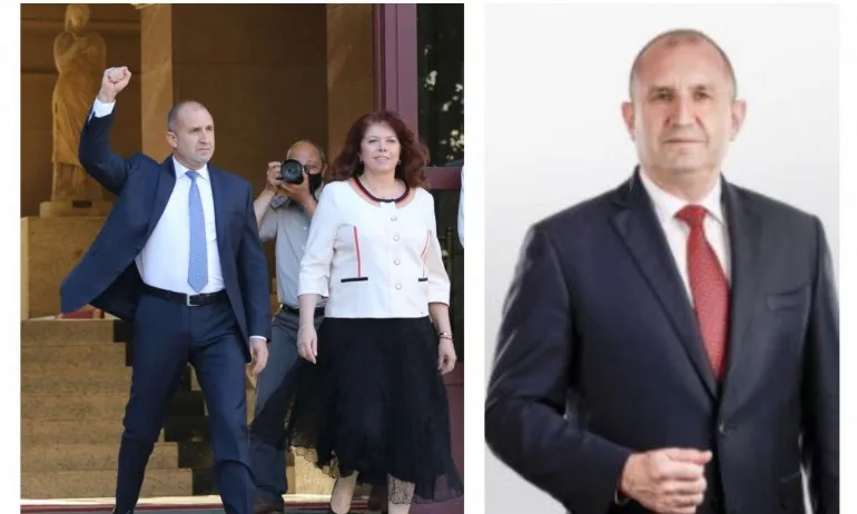 Радев на плакат със стиснат юмрук - Tribune.bg