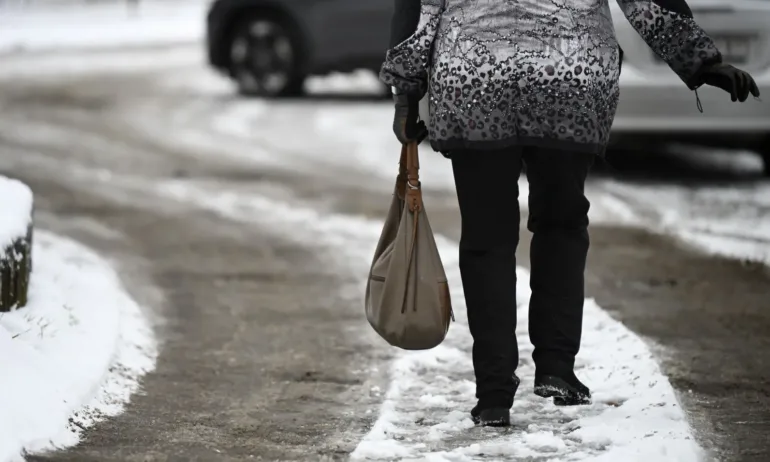 Стъпка тип пингвин - така се ходи по леда в мразовитите дни - (ВИДЕО) - Tribune.bg