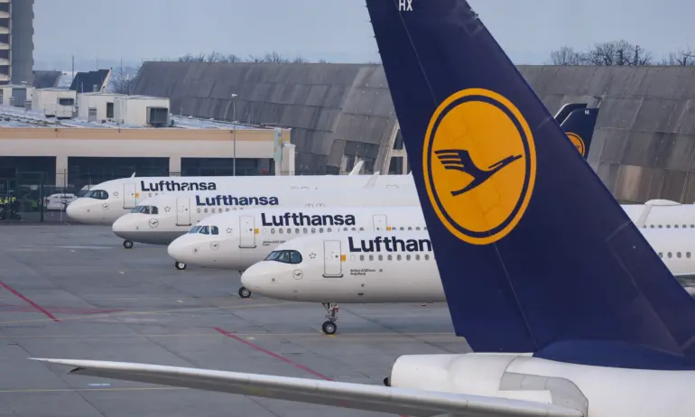 Авиокомпания Луфтханза“ (Lufthansa) с отменени полети в периода от 11