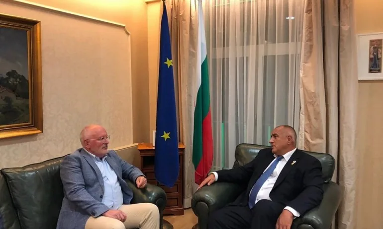 Борисов се срещна с Франс Тимерманс - Tribune.bg