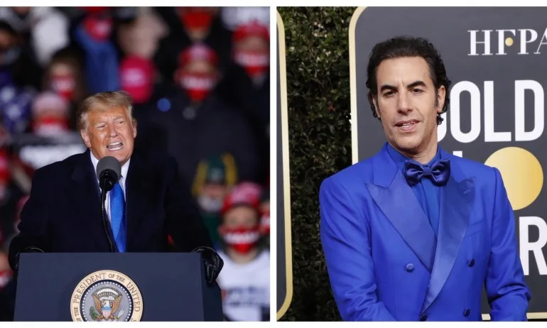 Тръмп и Саша Барън Коен в словестна схватка: Президентът нарече актьора умствено изостанал, а той него - смешник - Tribune.bg