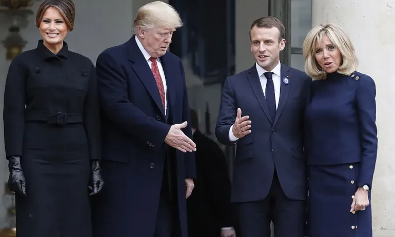 Тръмп за семейство Макрон: Тя се отнася изключително зле с него - Tribune.bg