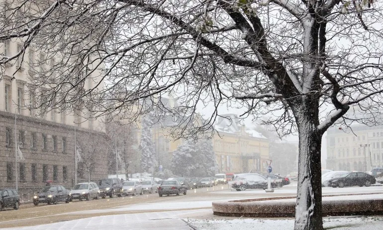 Сняг натрупа в София, вали в Северна България и в планините - Tribune.bg