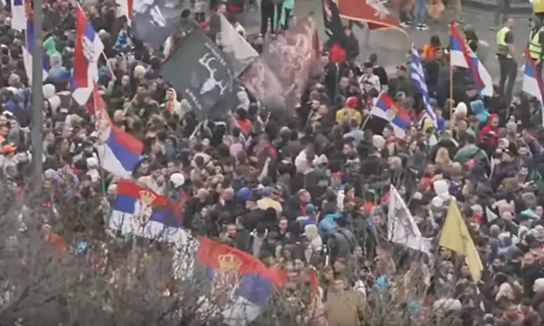 Общонационален протест в Белград - 15.03.2025 г. - (ОБНОВЯВА СЕ) - Tribune.bg