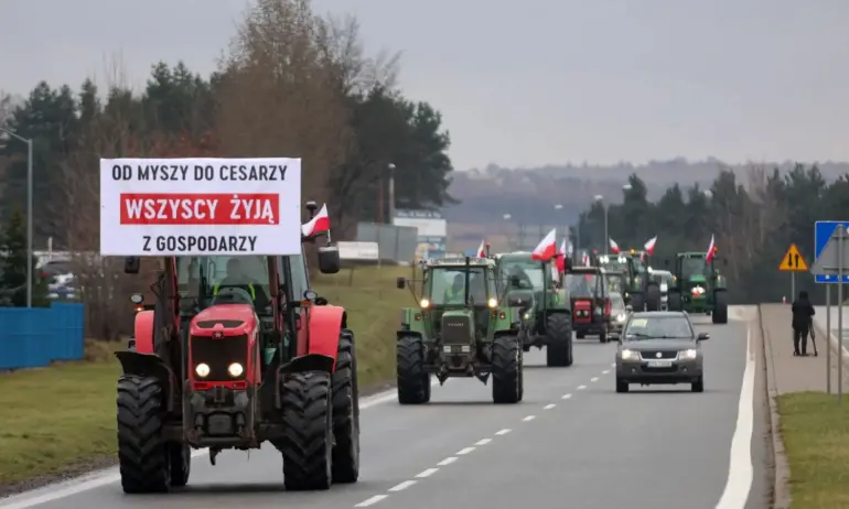 Полски фермери блокираха ключов път към Германия
