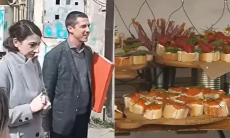 Брънч с ПП: Възрастен мъж подари рога на годеникa на Лена Бориславова (ВИДЕО) - Tribune.bg