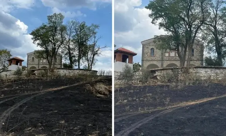 Чудо в опожареното село Воден: Пламъците не са докоснали църквата - Tribune.bg