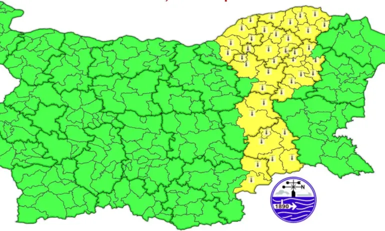 Жълт код за високи температури, на места бури и градушки - Tribune.bg