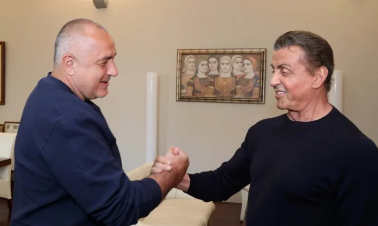 Премиерът Борисов се срещна със Силвестър Сталоун (ВИДЕО) - Tribune.bg