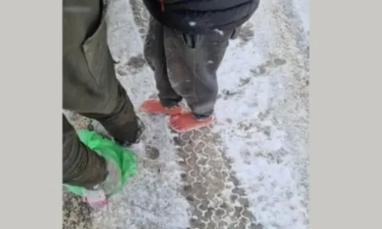 Гранични полицаи спасиха от измръзване баща и син мигранти край Драгоман - Tribune.bg