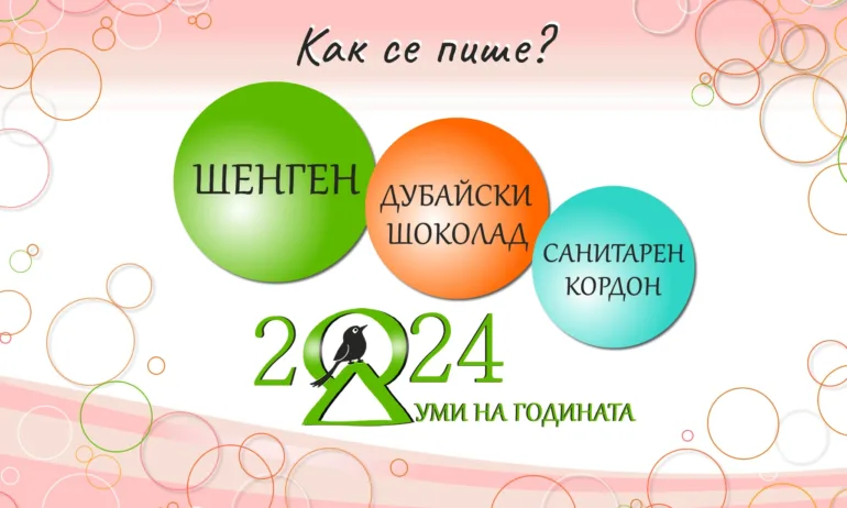 Родните думите на 2024 г. - Шенген, дубайски шоколад и санитарен кордон