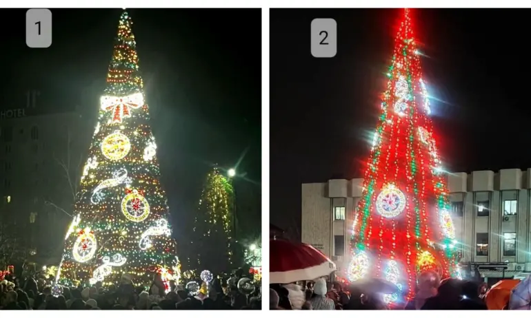 Промяната в Дупница: Ярко червена елха с петолъчка вместо празнична украса - Tribune.bg