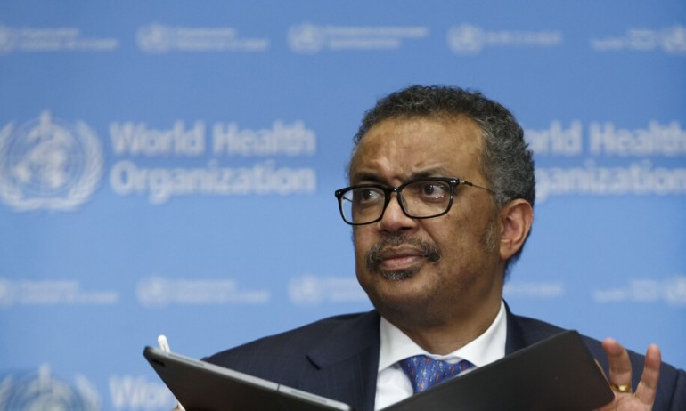 Генералният директор на Световната здравна организация (СЗО) Тедрос Гебрейесус заяви
