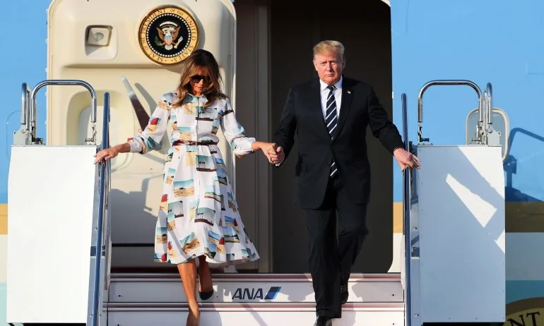 Тръмп пристигна в Япония - Tribune.bg