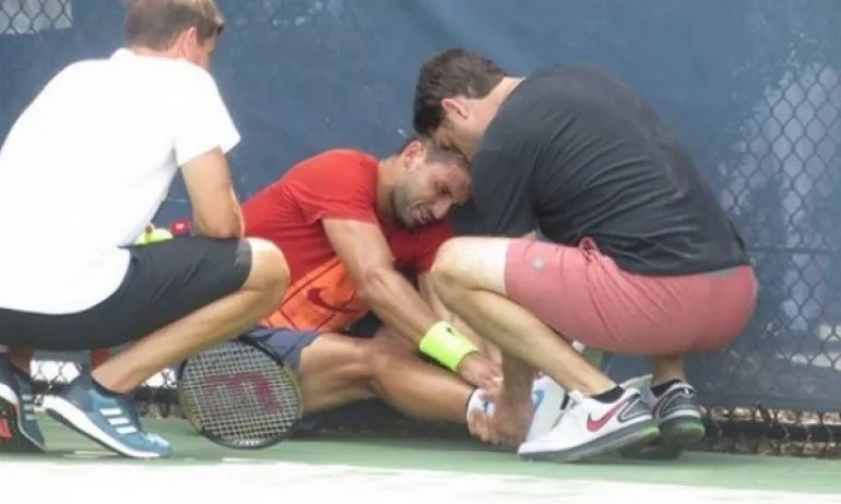 Григор Димитров се контузи по време на тренировка - Tribune.bg