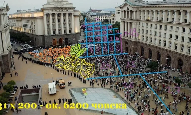 Колко хора имаше на големия вечерен протест на 2-ри септември? - Tribune.bg