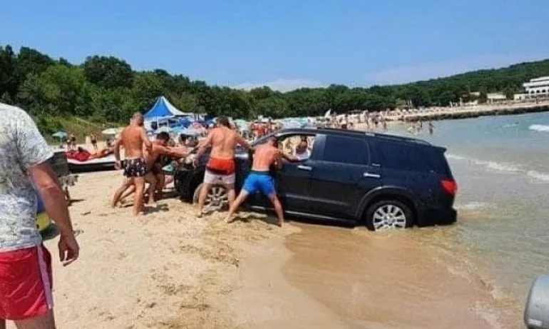 Заради джипа в морето: 6000 лева глоба за стопанина на плаж Перла - Tribune.bg