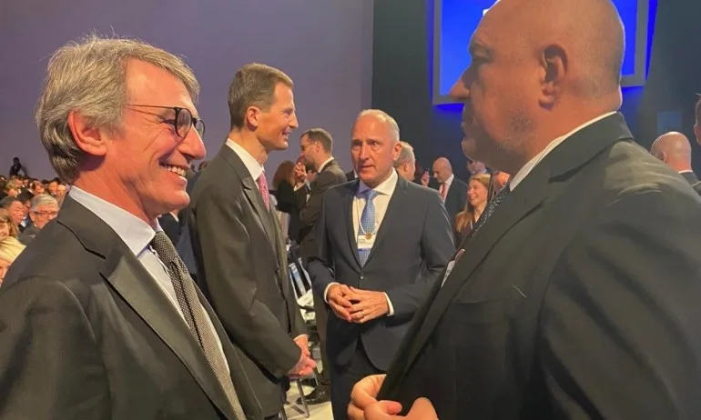Бойко Борисов се срещна с председателя на Европейския парламент Давид Сасоли в Давос - Tribune.bg