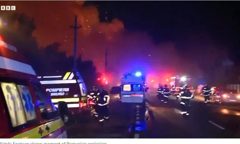 Трагедия: Загинал и близо 60 ранени при експлозии на бензиностанция в Румъния (ОБНОВЕНА / ВИДЕО) - Tribune.bg