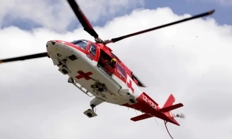 Първата част от наземното оборудване на хеликоптерите за спешна медицинска