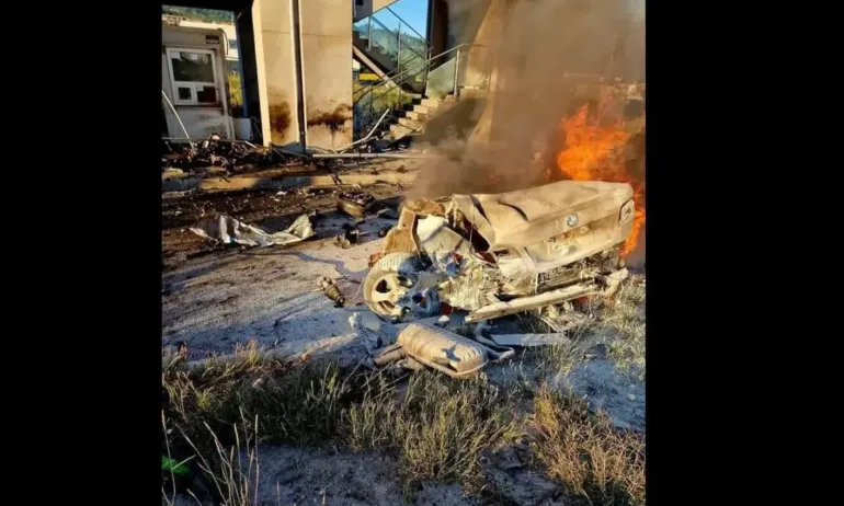 Тежка катастрофа край софийското с. Лозен: Кола изгоря напълно, шофьорът е загинал (ВИДЕО) - Tribune.bg