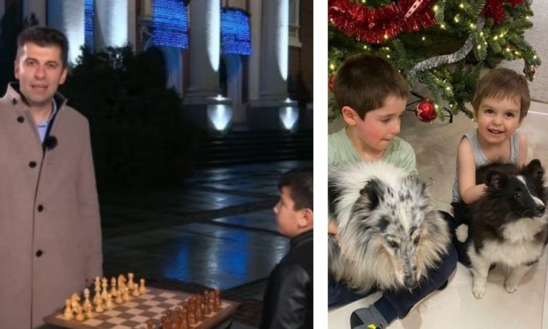 Новогодишни пожелания: Петков навън с 10-годишен шахматист, Борисов – вкъщи с внуците - Tribune.bg