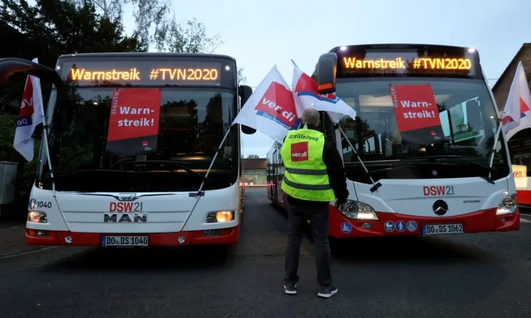 От понеделник и вторник започват стачки на обществения транспорт в германската провинция Бавария - Tribune.bg
