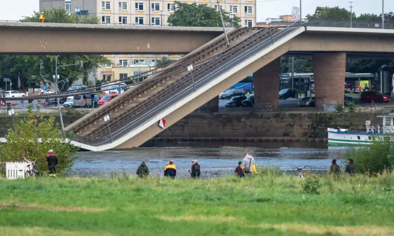 Още една част от моста в Дрезден се срути - Tribune.bg