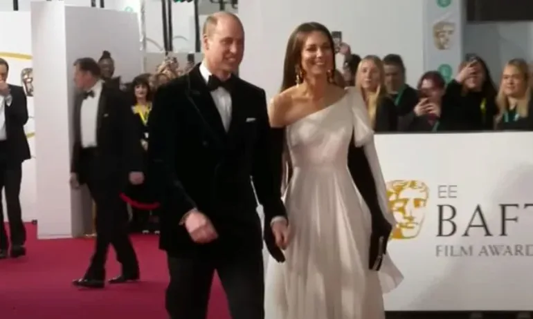 Нежен жест на принцеса Кейт към принц Уилям на наградите БАФТА - Tribune.bg