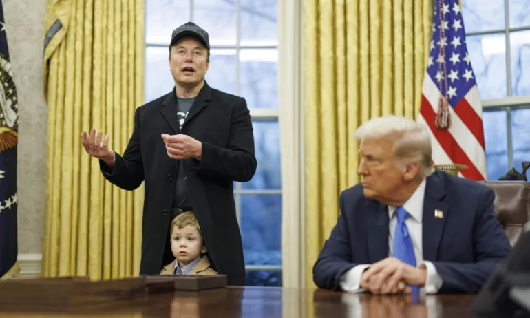 И Мъск-младши влезе в Овалния кабинет, Тръмп го представи лично на медиите - Tribune.bg