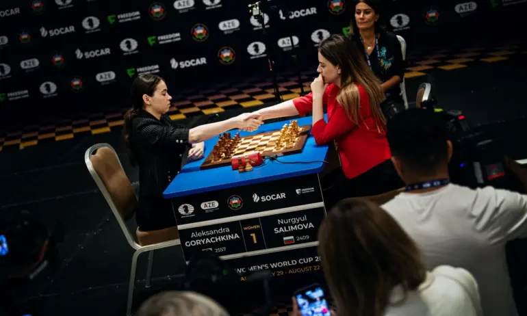 Реми в първата партия на Нургюл Салимова в Световната купа по шахмат (НА ЖИВО) - Tribune.bg