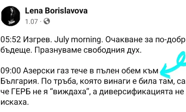 Атанасова с ирония: Защо се тревожите, Бориславова нали обеща кораби с газ - Tribune.bg