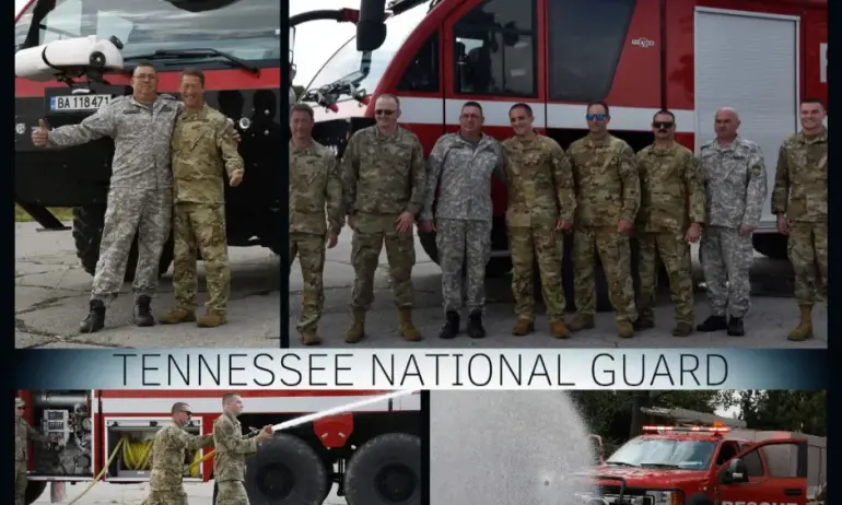 Пожарникари от Националната гвардия на Тенеси проведоха съвместно учение с техни колеги от българските ВВС - Tribune.bg