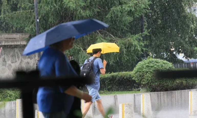Опасно време: Жълт код за валежи в 16 области на страната - Tribune.bg