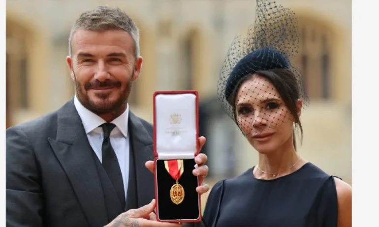 Футболната звезда Дейвид Бекъм получи мечтаното рицарско звание - Tribune.bg