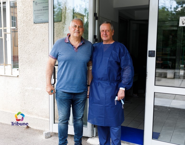 Даме Стойков и проф. Румен Попов