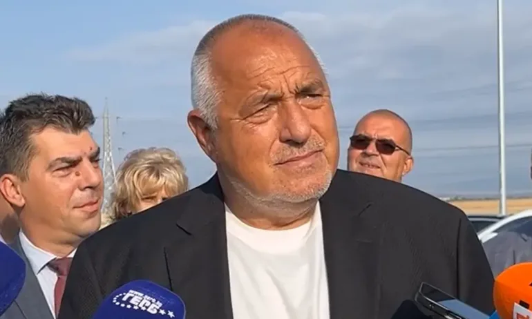 Лидерът на ГЕРБ Бойко Борисов при отварянето на АМ Европа - 14.09.2025 г. - Tribune.bg