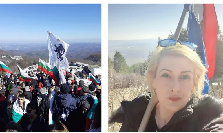 Кандидат за депутат от Възраждане се качи на върха със Самарското* знаме - Tribune.bg