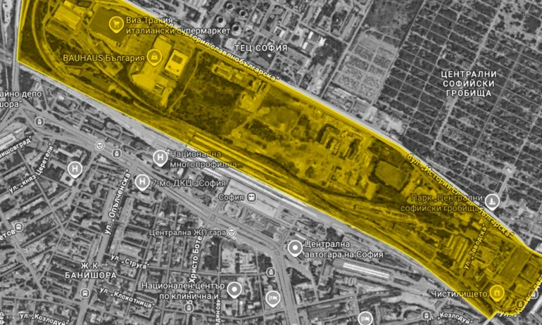 Спаси София предлагат създаване на нов квартал до Централна жп гара в столицата - Tribune.bg