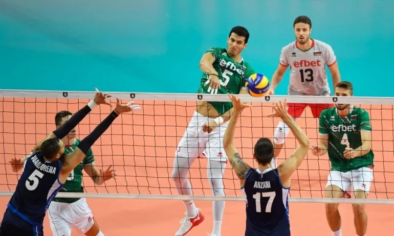 Светослав Гоцев №2 при блокировачите след груповата фаза на Евроволей - Tribune.bg